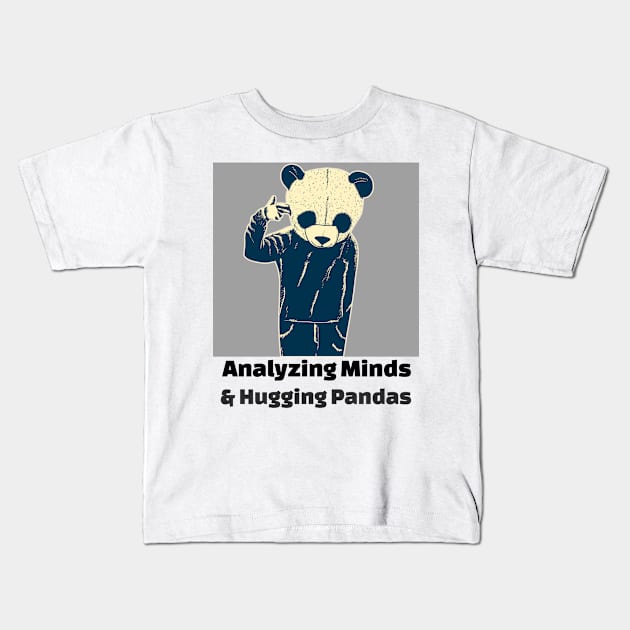 Panda Needs a hug Therapist Mental Health Kids T-Shirt by PixelThreadShop